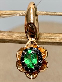 *Подвеска Микс Цаворит Шпинель арт. 03-2427/00ЦВ-06-445 вес 1,03 г - фото 203827