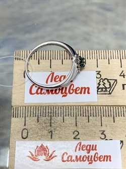 *Кольцо р.19 Микс Цаворит Шпинель арт. 01-2425/00ЦВ-17-910 вес 2,16 г - фото 203864 *Кольцо р.19 Микс Цаворит Шпинель арт. 01-2425/00ЦВ-17-910 вес 2,16 г - фото 203864