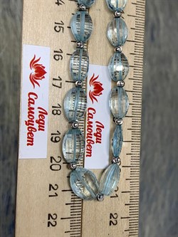 *Бусы р.44 д.6-10 Голубой Топаз арт. 084566-2 - фото 203869 *Бусы р.44 д.6-10 Голубой Топаз арт. 084566-2 - фото 203869