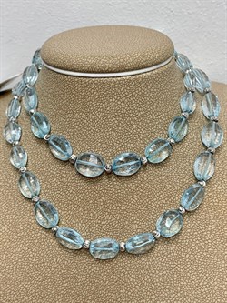 *Бусы р.44 д.6-10 Голубой Топаз арт. 084566-2 - фото 203875 *Бусы р.44 д.6-10 Голубой Топаз арт. 084566-2 - фото 203875