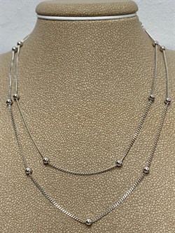 *Цепь р.40 Перлина арт. 021163R030L40-379 (Вес 2,32 г) - фото 204180