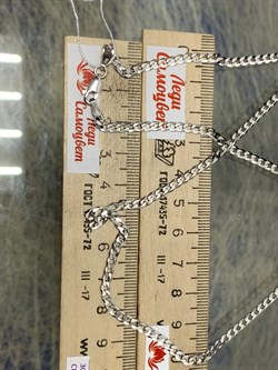 *Цепь р.50 Панцирь арт. 0203R080L50-215 (Вес 6,55 г) - фото 204251