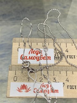 *Цепь р.80 Инфинити коробочка  Венецианская шарики Перлина арт. 6471R17001550L80-233 (Вес 4,37 г) - фото 204581 *Цепь р.80 Инфинити коробочка  Венецианская шарики Перлина арт. 6471R17001550L80-233 (Вес 4,37 г) - фото 204581