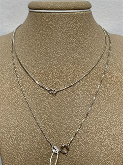 *Цепь р.45 Инфинити коробочка  Венецианская шарики Перлина арт. 6471R17011580L45-343 (Вес 1,88 г) - фото 204614 *Цепь р.45 Инфинити коробочка  Венецианская шарики Перлина арт. 6471R17011580L45-343 (Вес 1,88 г) - фото 204614