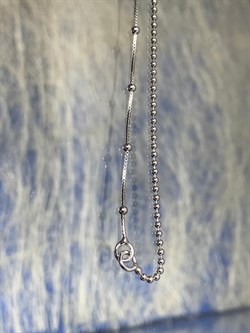 *Цепь р.80 Инфинити коробочка  Венецианская шарики Перлина арт. 6471R17001550L80-233 (Вес 4,37 г) - фото 204861 *Цепь р.80 Инфинити коробочка  Венецианская шарики Перлина арт. 6471R17001550L80-233 (Вес 4,37 г) - фото 204861