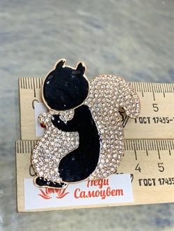 Брошь Белочка Стразы Эмаль арт. 89640 - фото 204931 Брошь Белочка Стразы Эмаль арт. 89640 - фото 204931