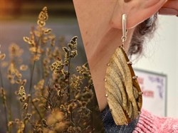 *Серьги Яшма Песочная Абстракция арт. 2-1600-616-132 Вес 22,74 г - фото 206469 *Серьги Яшма Песочная Абстракция арт. 2-1600-616-132 Вес 22,74 г - фото 206469