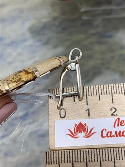 *Серьги Яшма Песочная Абстракция арт. 2-1600-616-118 Вес 22,04 г - фото 206481 *Серьги Яшма Песочная Абстракция арт. 2-1600-616-118 Вес 22,04 г - фото 206481