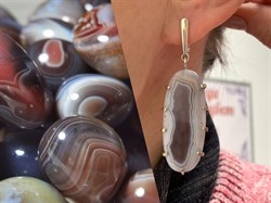 *Серьги Агат Бразильский Абстракция арт. 2-1600-615-101 Вес 16,1 г - фото 206828 *Серьги Агат Бразильский Абстракция арт. 2-1600-615-101 Вес 16,1 г - фото 206828