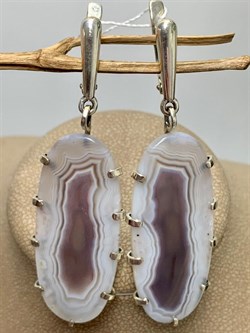 *Серьги Агат Бразильский Абстракция арт. 2-1600-615-101 Вес 16,1 г - фото 206834 *Серьги Агат Бразильский Абстракция арт. 2-1600-615-101 Вес 16,1 г - фото 206834