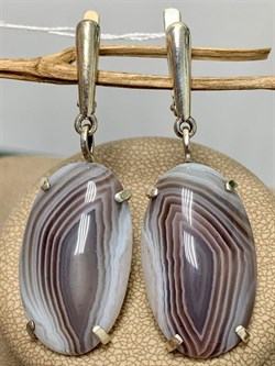 *Серьги Агат Бразильский Абстракция арт. 2-1600-615-071 Вес 13,19 г - фото 206843 *Серьги Агат Бразильский Абстракция арт. 2-1600-615-071 Вес 13,19 г - фото 206843