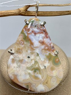 *Кулон Яшма Океаническая Мадагаскар Абстракция арт. 3-1600-143-515 Вес 15,44 г - фото 206860 *Кулон Яшма Океаническая Мадагаскар Абстракция арт. 3-1600-143-515 Вес 15,44 г - фото 206860