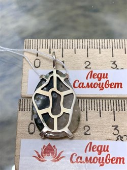 *Кулон Яшма Океаническая Мадагаскар Абстракция арт. 3-1600-143-163 Вес 4,81 г - фото 206863 *Кулон Яшма Океаническая Мадагаскар Абстракция арт. 3-1600-143-163 Вес 4,81 г - фото 206863