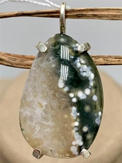 *Кулон Яшма Океаническая Мадагаскар Абстракция арт. 3-1600-143-163 Вес 4,81 г - фото 206866 *Кулон Яшма Океаническая Мадагаскар Абстракция арт. 3-1600-143-163 Вес 4,81 г - фото 206866