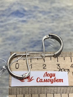 *Серьги Дымка Оксид арт. 2-1764-000-813 Вес 5,59 г - фото 206999 *Серьги Дымка Оксид арт. 2-1764-000-813 Вес 5,59 г - фото 206999