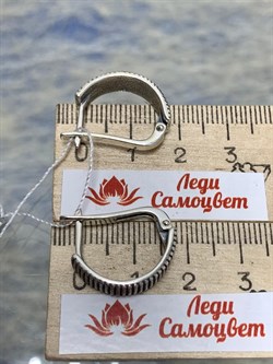 *Серьги Дымка Оксид арт. 2-1764-000-813 Вес 5,59 г - фото 207000 *Серьги Дымка Оксид арт. 2-1764-000-813 Вес 5,59 г - фото 207000