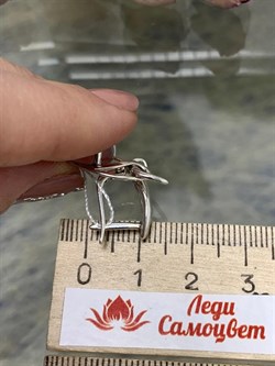 *Серьги Горный хрусталь арт. 2-1631-234-131 Вес 6,3 г - фото 207052