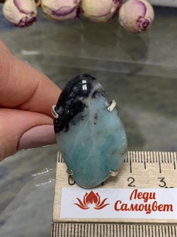 *Кольцо р.18,5 Амазонит Перу Сеть арт. 1-1601-111-603 Вес 10,91 г - фото 207180 *Кольцо р.18,5 Амазонит Перу Сеть арт. 1-1601-111-603 Вес 10,91 г - фото 207180