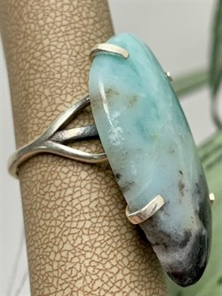 *Кольцо р.18,5 Амазонит Перу Сеть арт. 1-1601-111-603 Вес 10,91 г - фото 207183 *Кольцо р.18,5 Амазонит Перу Сеть арт. 1-1601-111-603 Вес 10,91 г - фото 207183