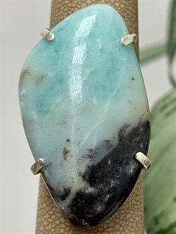 *Кольцо р.18,5 Амазонит Перу Сеть арт. 1-1601-111-603 Вес 10,91 г - фото 207184 *Кольцо р.18,5 Амазонит Перу Сеть арт. 1-1601-111-603 Вес 10,91 г - фото 207184