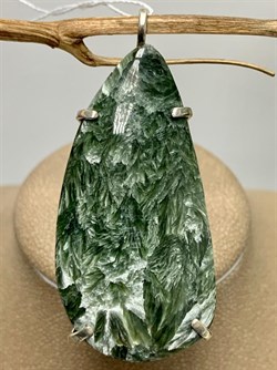 *Кулон Серафинит Паутина арт. 3-1601-129-527 Вес 14,86 г - фото 207238