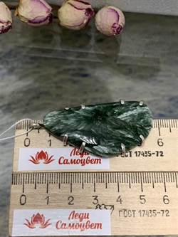 *Кулон Серафинит Паутина арт. 3-1601-129-510 Вес 15,19 г - фото 207240