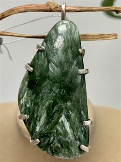 *Кулон Серафинит Паутина арт. 3-1601-129-510 Вес 15,19 г - фото 207242