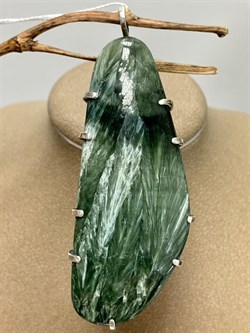 *Кулон Серафинит Паутина арт. 3-1601-129-473 Вес 22,24 г - фото 207248