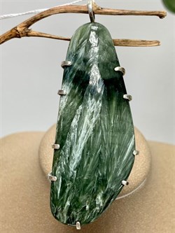 *Кулон Серафинит Паутина арт. 3-1601-129-473 Вес 22,24 г - фото 207249