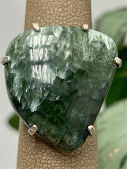 *Кольцо р.19,5 Серафинит Паутина арт. 2-1601-129-475 Вес 10,83 г - фото 207287