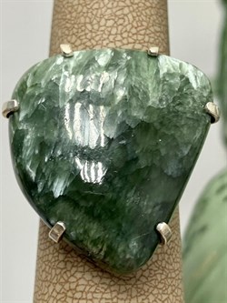 *Кольцо р.19,5 Серафинит Паутина арт. 2-1601-129-475 Вес 10,83 г - фото 207296 *Кольцо р.19,5 Серафинит Паутина арт. 2-1601-129-475 Вес 10,83 г - фото 207296