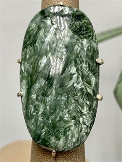 *Кольцо р.19 Серафинит Абстракция арт. 1-1600-129-403 Вес 23,22 г - фото 207351