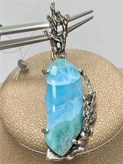 *Кулон Ларимар Доминикана АРТ 88 ВЕС 7,3 Г - фото 207416 *Кулон Ларимар Доминикана АРТ 88 ВЕС 7,3 Г - фото 207416