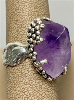 *Кольцо р.18,5 Аметист Бразилия АРТ 046 ВЕС 10,8 Г - фото 207570