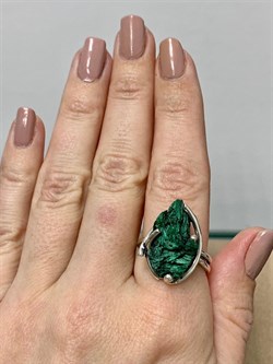 *Кольцо р.19,5 Малахит Африка АРТ  3247 ВЕС 6,5 Г - фото 207780 *Кольцо р.19,5 Малахит Африка АРТ  3247 ВЕС 6,5 Г - фото 207780