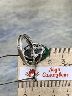 *Кольцо р.19,5 Малахит Африка АРТ  3247 ВЕС 6,5 Г - фото 207784 *Кольцо р.19,5 Малахит Африка АРТ  3247 ВЕС 6,5 Г - фото 207784