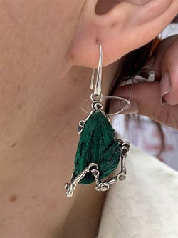 *Серьги Петли Малахит Африка АРТ  3095 ВЕС 15,1 Г - фото 207790 *Серьги Петли Малахит Африка АРТ  3095 ВЕС 15,1 Г - фото 207790