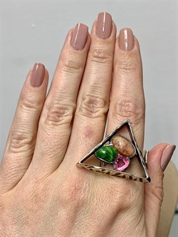 *Кольцо р.21 Микс Хромдиопсид Турмалин АРТ 3184 ВЕС 12,6 Г - фото 207987 *Кольцо р.21 Микс Хромдиопсид Турмалин АРТ 3184 ВЕС 12,6 Г - фото 207987