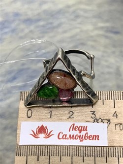 *Кольцо р.21 Микс Хромдиопсид Турмалин АРТ 3184 ВЕС 12,6 Г - фото 207990 *Кольцо р.21 Микс Хромдиопсид Турмалин АРТ 3184 ВЕС 12,6 Г - фото 207990