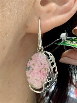 *Серьги Петли Пьемонтит Урал Арт: 0428-176 ВЕС 10,7 Г - фото 208042 *Серьги Петли Пьемонтит Урал Арт: 0428-176 ВЕС 10,7 Г - фото 208042