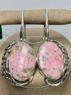 *Серьги Петли Пьемонтит Урал Арт: 0428-176 ВЕС 10,7 Г - фото 208046 *Серьги Петли Пьемонтит Урал Арт: 0428-176 ВЕС 10,7 Г - фото 208046