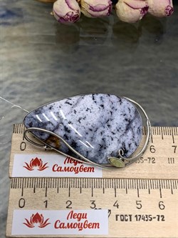 *Брошь Моховый Агат АРТ 355 ВЕС 19,2 Г - фото 208100