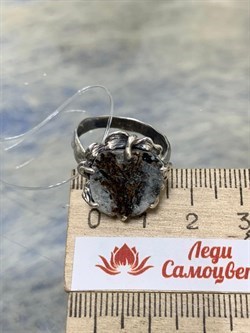 *Кольцо р.18 Астрофиллит Кольский п-ов АРТ 3246-462 ВЕС 4,9 Г - фото 208163