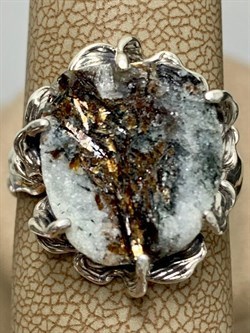 *Кольцо р.18 Астрофиллит Кольский п-ов АРТ 3246-462 ВЕС 4,9 Г - фото 208165