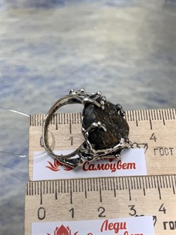 *Кольцо р.20 Астрофиллит Кольский п-ов АРТ 2582 ВЕС 11,7 Г - фото 208224