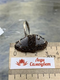 *Кольцо р.18,75 Ставролит Кольский п-ов АРТ 382-1 ВЕС 10,9 Г - фото 208345