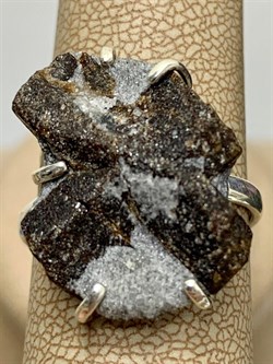 *Кольцо р.19 Ставролит Кольский п-ов АРТ 1539-1 ВЕС 6,5 Г - фото 208375