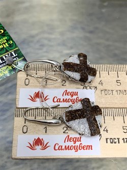 *Серьги Петли Ставролит Кольский п-ов АРТ 1454-3 ВЕС 9,9 Г - фото 208384 *Серьги Петли Ставролит Кольский п-ов АРТ 1454-3 ВЕС 9,9 Г - фото 208384