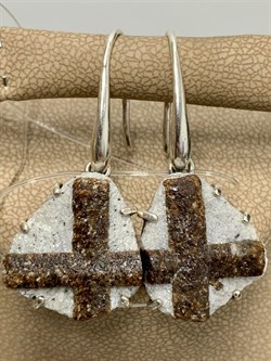 *Серьги Петли Ставролит Кольский п-ов АРТ 1454-3 ВЕС 9,9 Г - фото 208390 *Серьги Петли Ставролит Кольский п-ов АРТ 1454-3 ВЕС 9,9 Г - фото 208390