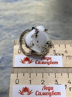 *Кольцо р.18 Кахолонг Оренбург 0932-893 ВЕС 11,5 Г - фото 208571